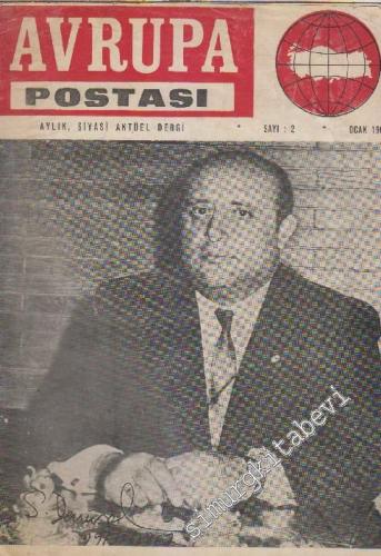 Avrupa Postası Aylık Siyasi Aktüel Dergisi - Sayı: 2      Ocak