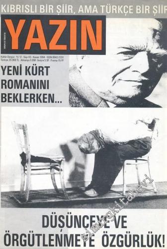 Avrupa'da ve Türkiye'de Yazın: Kültür Dergisi - İki Ayda Bir Yayınlanr - 63    12  Kasım 1994