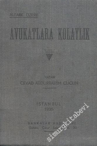 Avukatlara Kolaylık: Alfabe Üzre -