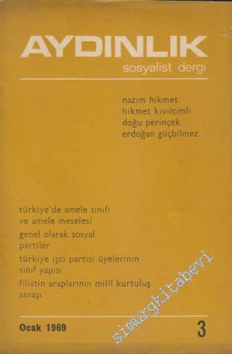 Aydınlık Aylık Sosyalist Dergi - Sayı: 3 - Ocak  1969