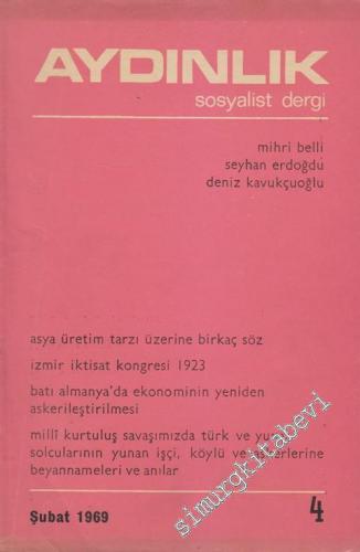 Aydınlık Aylık Sosyalist Dergi - Sayı: 4, Şubat 1969