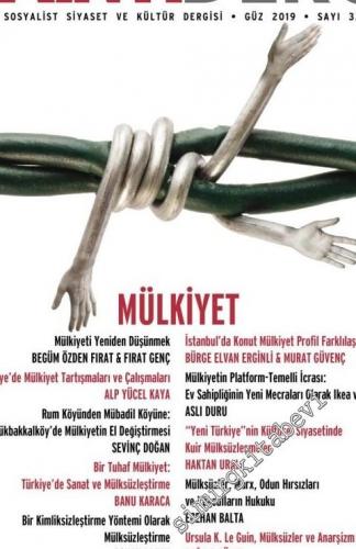 Ayrıntı Dergi: İki Aylık Sosyalist Siyaset ve Kültür Dergisi - Dosya: Mülkiyet - Sayı: 32      Güz 2019