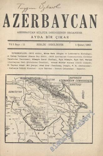 Azerbaycan - Azerbaycan Kültür Derneği Organı - Sayı: 11, Şubat 1953
