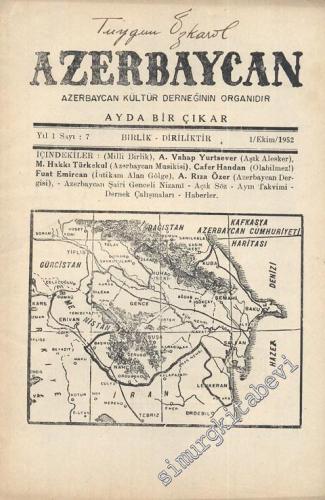 Azerbaycan - Azerbaycan Kültür Derneği Organı - Sayı: 7, Şubat 1952