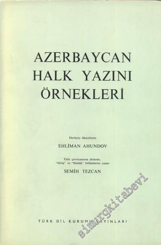 Azerbaycan Halk Yazını Örnekleri -
