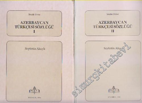 Azerbaycan Türkçesi Sözlüğü 2 Cilt TAKIM -