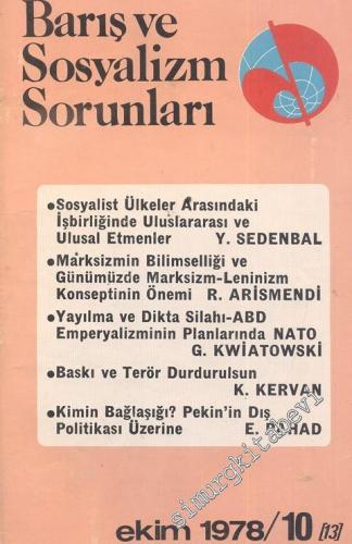 Barış ve Sosyalizm Sorunları - Aylık Teori ve Enformasyon Dergisi 1978
