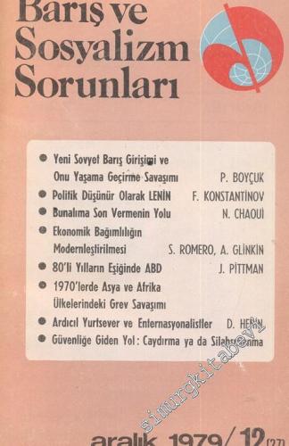 Barış ve Sosyalizm Sorunları - Aylık Teori ve Enformasyon Dergisi 1979 / 12 - Sayı: 27      Aralık