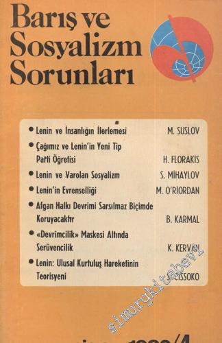 Barış ve Sosyalizm Sorunları - Aylık Teori ve Enformasyon Dergisi 1980 / 4 - Sayı: 31      Nisan 1980