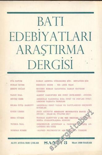 Batı Edebiyatları Araştırma Dergisi - Sayı: 3 1 Bahar