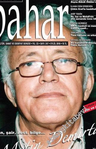 Berfin Bahar Kültür, Sanat ve Edebiyat Dergisi - Metin Demirtaş - Sayı: 247      Eylül