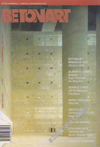 Betonart Dergisi - Sayı: 8      Sonbahar