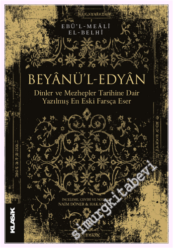 Beyânü'l-Edyân: İnceleme Çeviri ve Notlar -