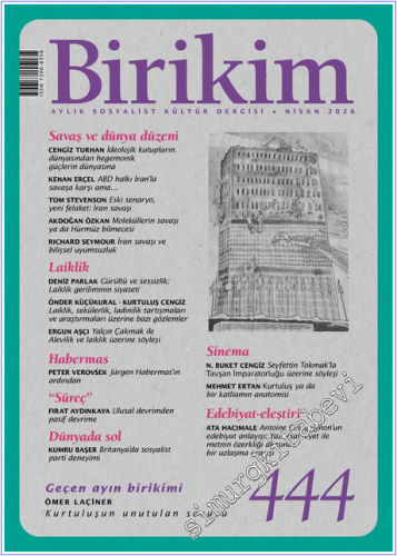 Birikim Aylık Sosyalist Kültür Dergisi - Savaş ve dünya düzeni - Sayı: