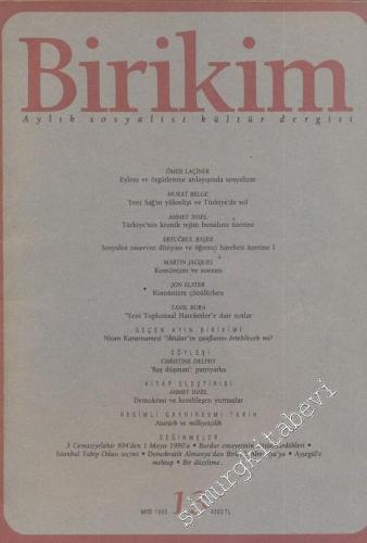 Birikim Aylık Sosyalist Kültür Dergisi - Sayı: 13 Mayıs
