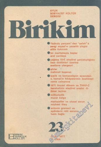 Birikim Aylık Sosyalist Kültür Dergisi - Sayı: 23, Ocak 1977