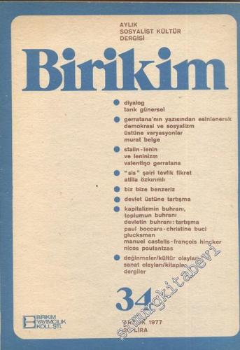 Birikim Aylık Sosyalist Kültür Dergisi - Sayı: 34      Aralık
