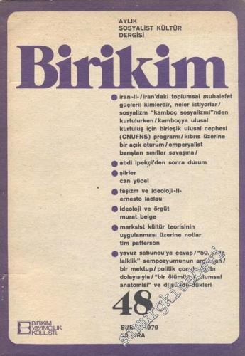 Birikim Aylık Sosyalist Kültür Dergisi - Sayı: 48, Şubat 1979