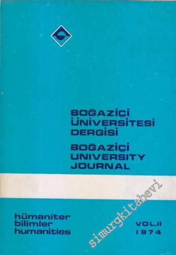 Boğaziçi Üniversitesi Dergisi: Hümaniter Bilimler = Boğaziçi Universit