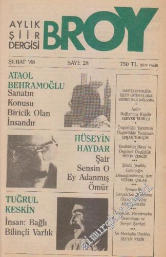 Broy Aylık Şiir Dergisi - Sayı: 28      Şubat