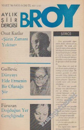 Broy Aylık Şiir Dergisi - Sayı: 5      Mart
