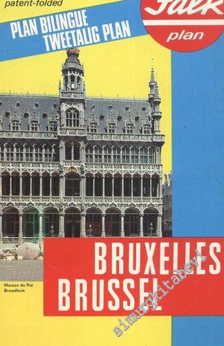 Bruxelles Brussel Patent Folded Plan Bilungue Tweetalig Plan