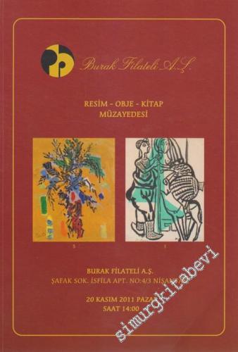 Burak Filateli Resim. Obje, Kitap Müzayedesi (20 Kasım 2011) -