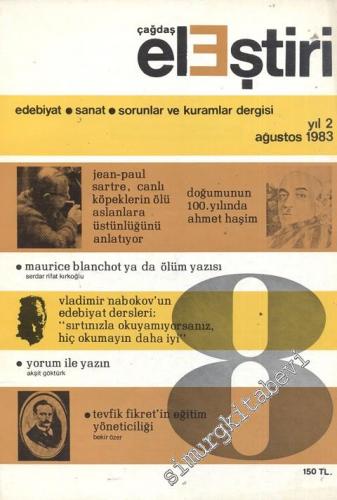 Çağdaş Eleştiri: Aylık Edebiyat Dergisi  - Sayı: 8    Yıl: 2  Ağustos