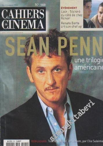 Cahiers Du Cinema - Sayı: 560      Septembre 2001
