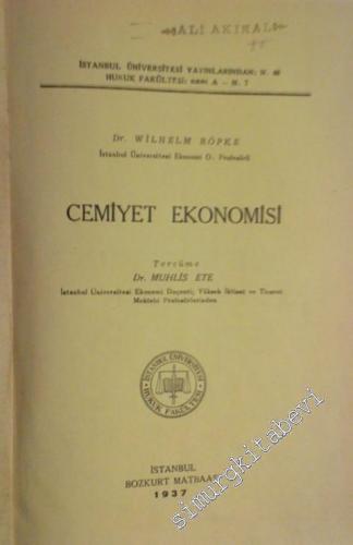 Cemiyet Ekonomisi -