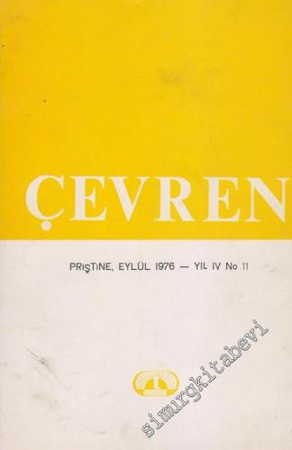 Çevren - Toplum, Bilim, Yazın ve Sanat Dergisi - Sayı: 11    Yıl: 4  Eylül