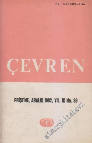 Çevren - Toplum, Bilim, Yazın ve Sanat Dergisi - Sayı: 36    Yıl: 9  Aralık