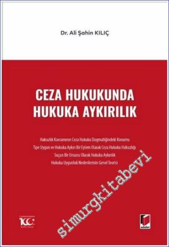 Ceza Hukukunda Hukuka Aykırılık -        2023