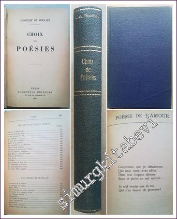 Choix de Poésies -        1939