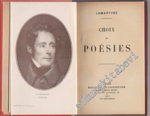 Choix de Poésies -