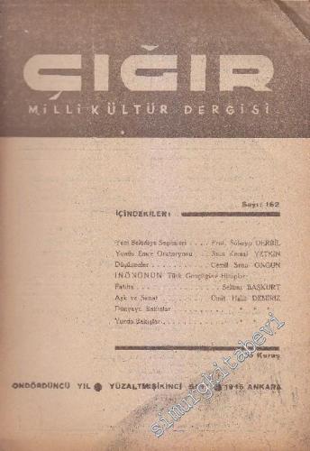 Çığır Milli Kültür Dergisi - Sayı: 162    14  Mayıs