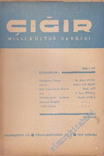 Çığır Milli Kültür Dergisi - Sayı: 167    14  Ekim