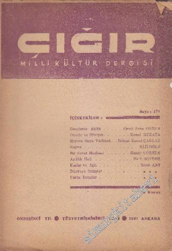 Çığır Milli Kültür Dergisi - Sayı: 171    15  Şubat
