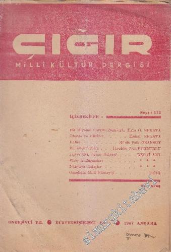 Çığır Milli Kültür Dergisi - Sayı: 172    15  Mart