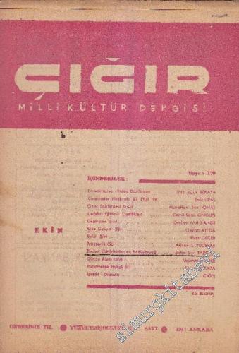 Çığır Milli Kültür Dergisi - Sayı: 179    15  Ekim