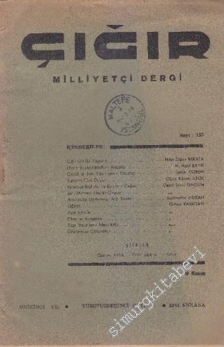 Çığır Milliyetçi Dergi - Sayı: 135  14  11  Şubat