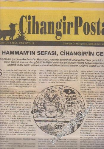 Cihangir Postası - Sayı: 13      Ağustos - Eylül