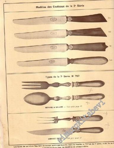 Coutellerie Riche et Petite Orfevrerie de Table - Couverts Mètal Blanc Argente: Articles Divers Reargenture Gainerie - Catalogue 2  -        1914