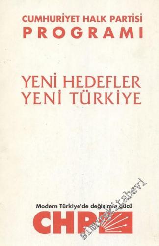 Cumhuriyet Halk Partisi Programı: Yeni Hedefler Yeni Türkiye Ocak 1994 -        1994