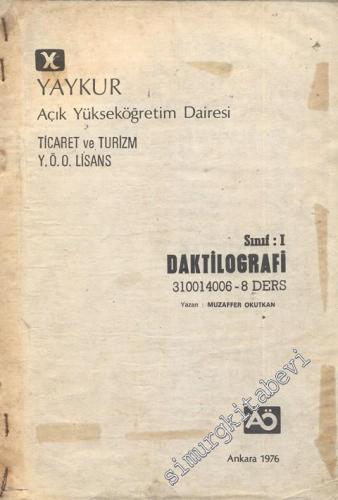 Daktilografi Sınıf 1: 8 ders -