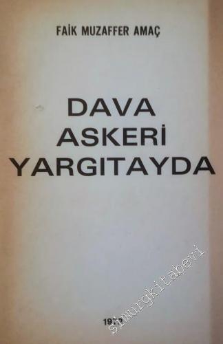Dava Askeri Yargıtayda -        1972