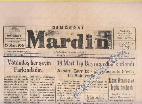 Demokrat Mardin Günlük Siyasi Gazete - Sayı: 440 Yıl: 2 Şubat