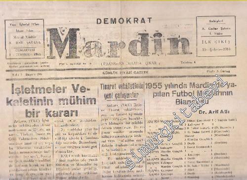 Demokrat Mardin - Sayı: 248  Yıl: 2    Şubat 1954