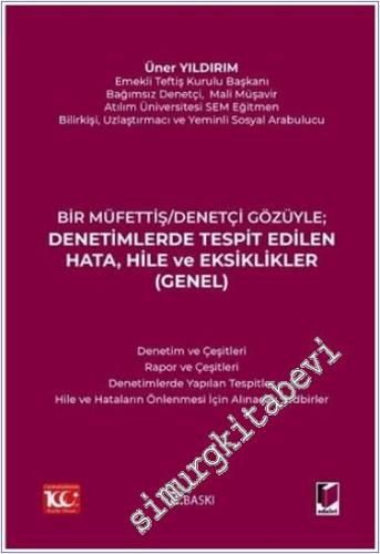 Denetimlerde Tespit Edilen Hata Hile ve Eksiklikler (Genel) -        2024