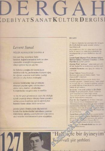 Dergah Aylık Edebiyat Sanat Kültür Dergisi - Sayı: 127  XI    Eylül